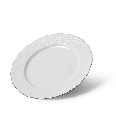 Тарелка десертная MADRID, 21 см, цвет белый (фарфор) купить в официальном  интернет-магазине FISSMAN