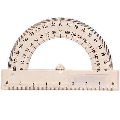 Пифагор Транспортир 10 см, 180 градусов, металлический, 210637 с доставкой  курьером в Москве