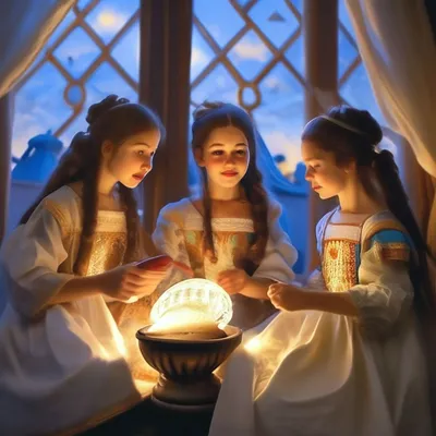 Картинка три девицы обои