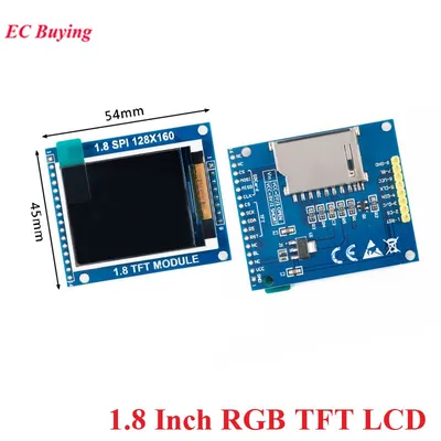 1.8\" 1.8 inch 128x160 SPI Full Color RGB TFT LCD Display 128*160 Module  ST7735S 3.3V Replace OLED Supply for Arduino DIY