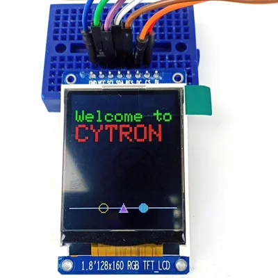 Buy 1.8 Inch TFT LCD Display - 128x160 - Non Touch - KTRON India