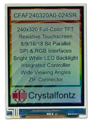 2.2 inch Transflective LCD Ortustech 240x320 - Sunlight Readable