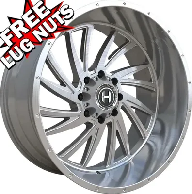 24 inch 24x12 Hardcore Offroad HC21 Brushed wheels rims 6x5.5 6x139.7 -44 |  eBay