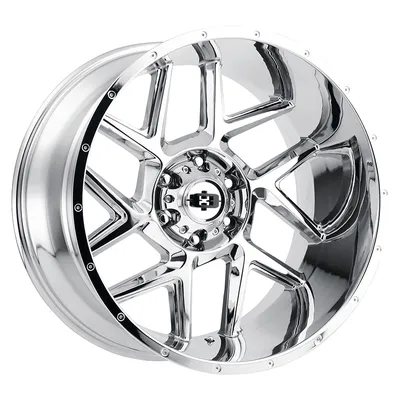 Hardcore Offroad HC15 24x12 -44 Chrome | SWGHC15241283C-44 | Custom Offsets