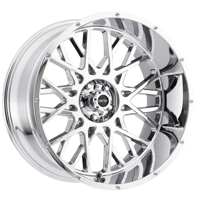 Amazon.com: Vision 412 Rocker 24x12 6x5.5\" -51mm Chrome Wheel Rim 24\" Inch  : Automotive