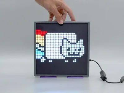 CAD Files | 32x32 Square Pixel Art Animation Display | Adafruit Learning  System