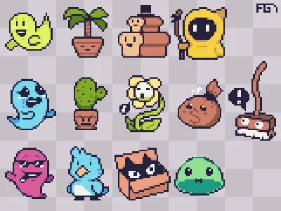 Pixel character [32x32] by Brysiaa on DeviantArt