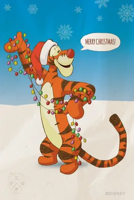 Tigger 2018 Holiday Wallpaper – iPhone/Android | Disney Parks Blog