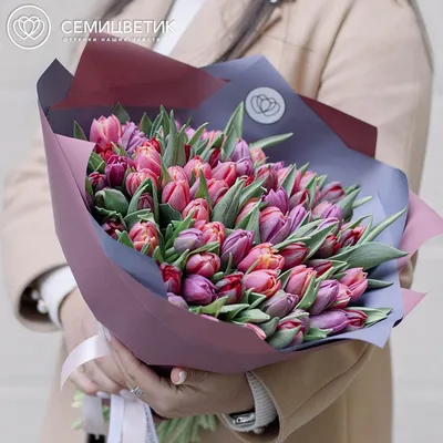 Бесплатный купон: Свежие тюльпаны к 8 марта! От 29 р. за шт. - акция до  08.03 на bOombate (Москва)
