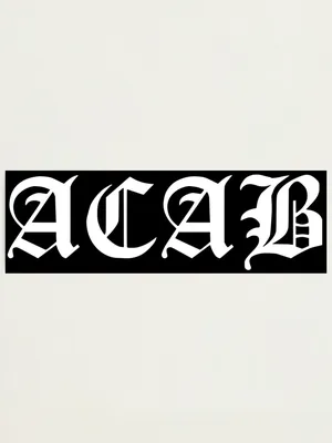 ACAB Gothic Design\" Photographic Print for Sale by jacquesi97 | Redbubble