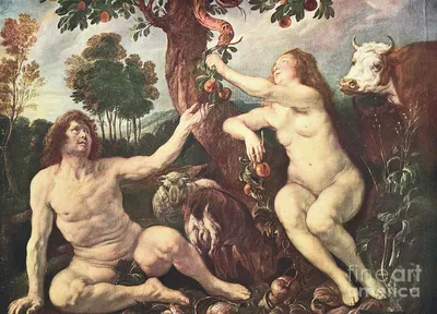 The Fall of Adam (and Eve) and The Creation of Adam. 18th C. Century - Ruby  Lane