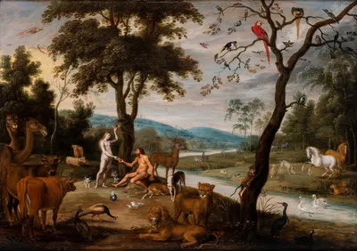 Jacopo Chimenti | Adam and Eve with Cain and Abel | MutualArt