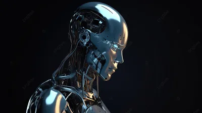 мультфильм как робот ИИ в 3d рендеринге смотрит вверх, 3д робот, робот  талисман, милый робот фон картинки и Фото для бесплатной загрузки