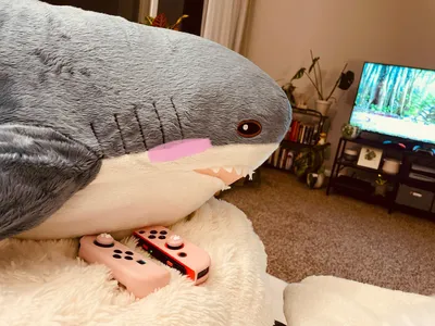 Giant Fuzzy Galaxy Shark Plushies – Kawaiies