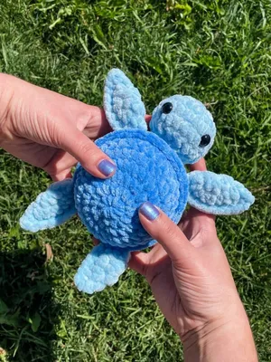 No Sew Crochet Turtle Amigurumi Plush - The Friendly Red Fox