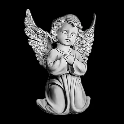 Ангел на памятник 18 для гравировки