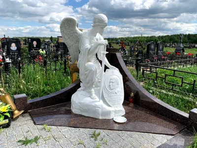 Гравировка «Ангелы» в Калининграде - нанесение на памятник по цене от 1000  руб.