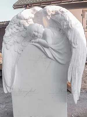 Памятник с ангелом на могилу - купить в Мурманске : каталог, цены, фото,  размеры памятников с ангелами | ВсеПамятники
