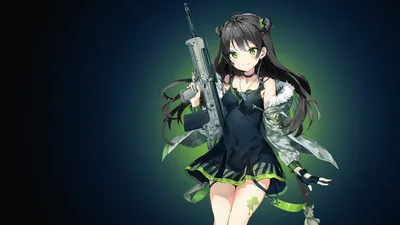 Скачать обои девушка, оружие, девушки, война, аниме, арт, обстрел, Girls  Frontline, раздел сёнэн в разрешении 1080x960