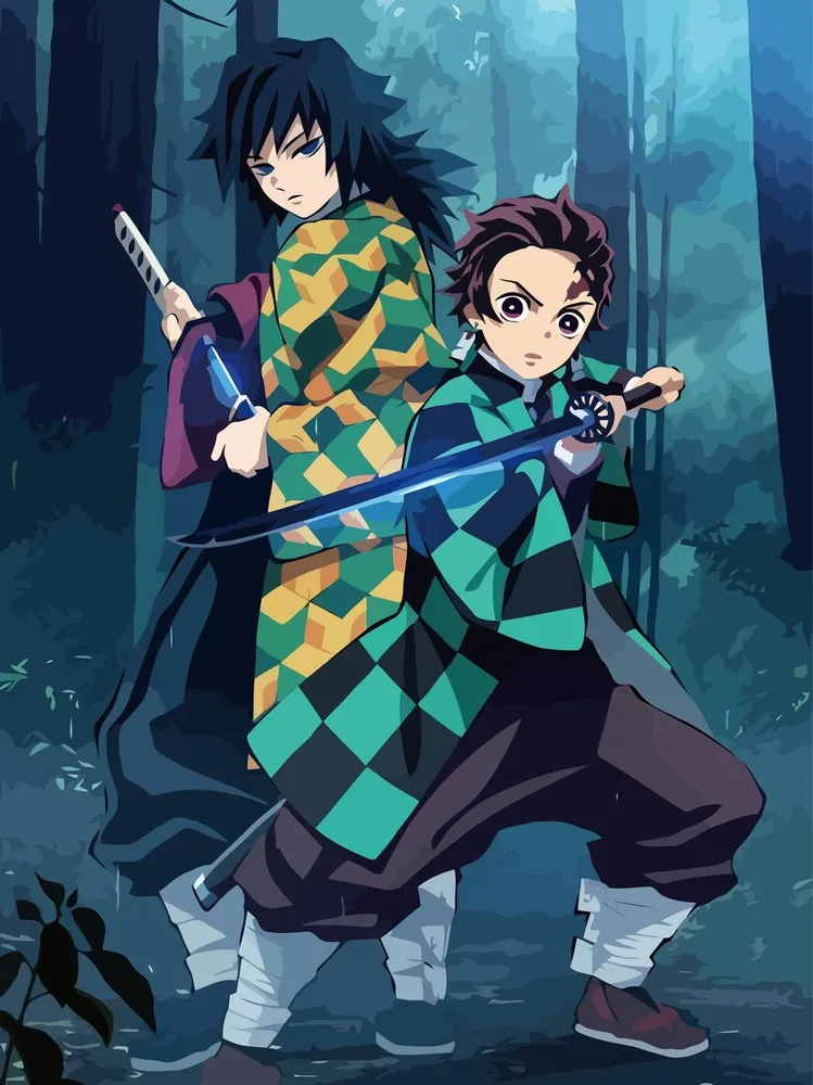 Клин рассекающий. Демон Slayer Kimetsu. Гию Томиока клинок. Клинок, рассекающий демонов / Kimetsu no Yaiba.