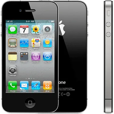 LCD with Touch Screen for Apple iPhone 4 - White by Maxbhi.com