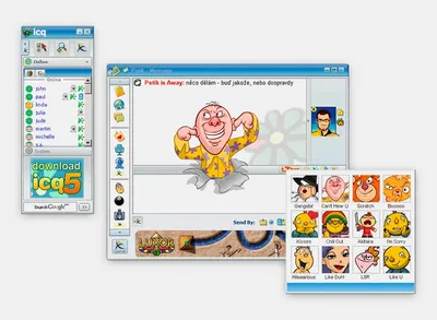 ICQ in 2001 - Web Design Museum