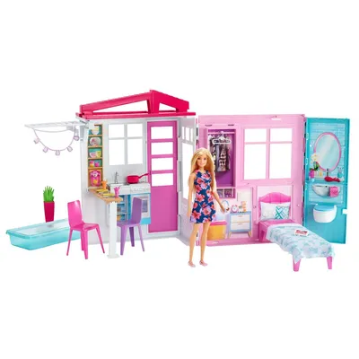 Кукольный домик Барби Mattel Дом мечты ,75 аксессуаров,3-х этажный ,GRG93  купить в Москве | Доставка по России.