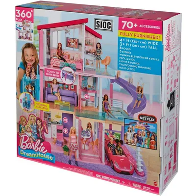 Игровой набор Barbie Дом мечты Dreamhouse со светом и звуками HCD51  (ID#194617740), цена: 1600 руб., купить на Deal.by