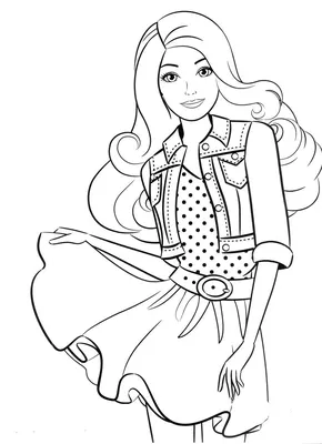 Найдено в Google. Источник: detskie-raskraski.ru. | Barbie coloring pages,  Disney princess coloring pages, Barbie coloring