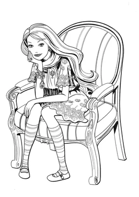 Раскраска Принцесса Барби | Раскраски, Принцесса раскраски, Раскраски для  печати