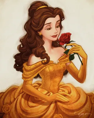 Disney's Belle by FreesiasArt on DeviantArt