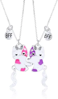 Disney Lilo and Stitch Girls BFF Necklace Set of 2- Best Friends Necklaces  with BFF and Stitch Charm- Stitch Jewelry - Walmart.com