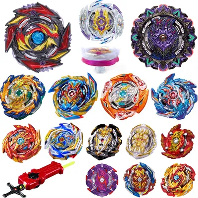 Beyblade Burst Starter Set Toy Bay Blade Spinning Top Kids Launcher Grip  Gifts - | eBay