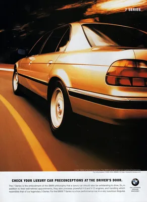 1998 BMW 740 iL Original Print Ad | eBay