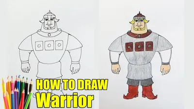 Как нарисовать Добрыню Никитича, Три Богатыря, How to draw Warrior - YouTube