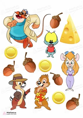 Раскраски Чип и Дейл (Chip and Dale) распечатать бесплатно в формате А4 (68  картинок) | RaskraskA4.ru