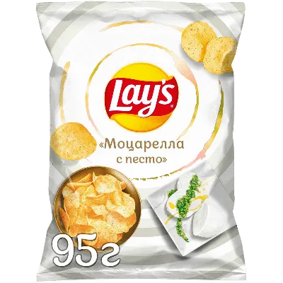 Чипсы Lays картофельные со вкусом моцарелла с песто, 95г - купить с  доставкой в Самаре в Перекрёстке