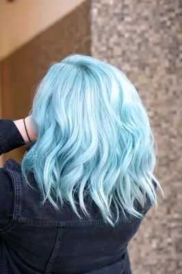 Девушка с синими волосами - 63 фото