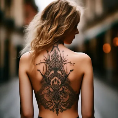татуировка сердца на спине девушки молодая взрослая женщина сзади с чёрной  лямкой и серым свитером закрытая чувственная татуировка Стоковое Фото -  изображение насчитывающей романтично, подлинный: 229032092