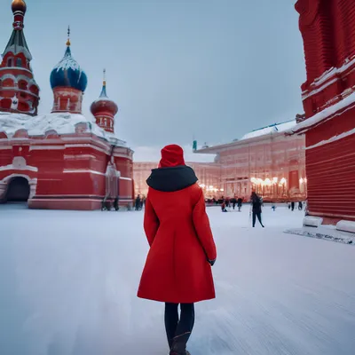 Девушка зимой, вид со спины, на аватарку (18 фото) - shutniks.com