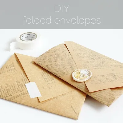DIY: folded envelopes — paperiaarre