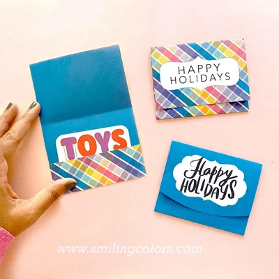 DIY Gift Card Envelope: Easy 5 Minute Craft - Smiling Colors