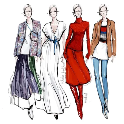 Кто ваш любимый дизайнер одежды?😎 ⠀⠀⠀⠀⠀⠀⠀⠀ Насмотренность для иллюстратора  - одно из ключевых ка… | Fashion sketches, Fashion design sketches, Fashion  illustration