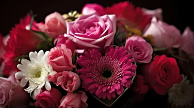 цветы в букете скачать бесплатно, картинка цветы ко дню святого валентина,  День Святого Валентина, цветы фон картинки и Фото для бесплатной загрузки