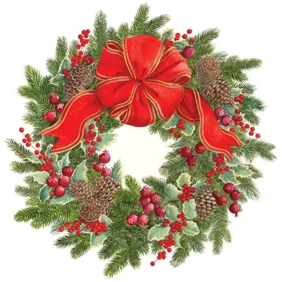 Evergreen Wreath Die-Cut Coasters - 4 Per Package | Evergreen wreath,  Diptyque decor, Christmas table decorations