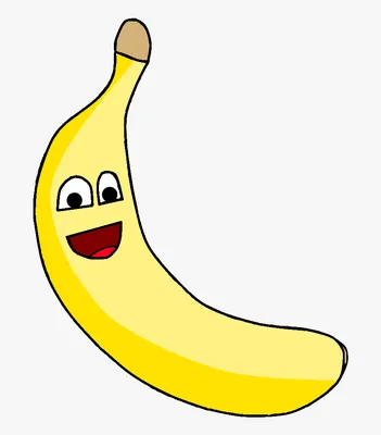 Цветное Изображение Мультяшного Банана На Белом Фоне Фрукты Векторная  Иллюстрация Для Детей — стоковая векторная графика и другие изображения на  тему Банан - iStock