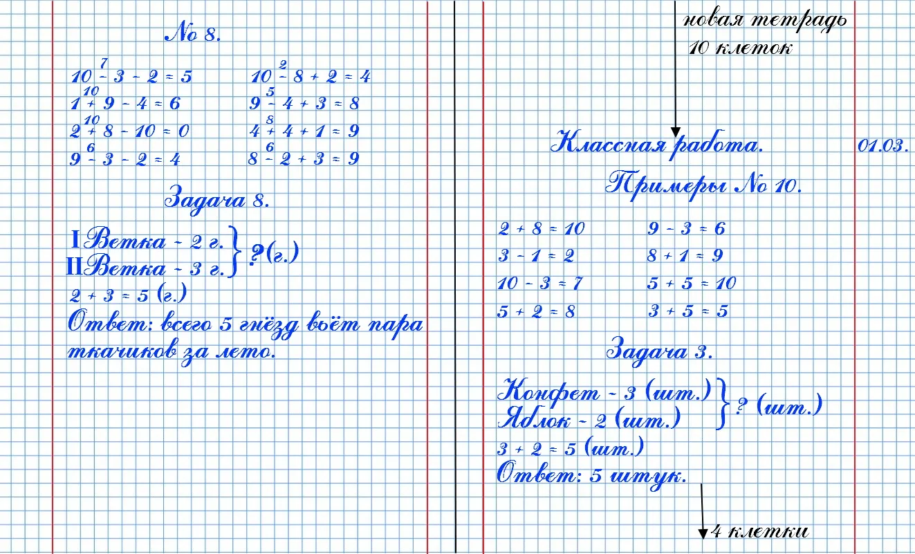 Выполнить карточку в тетради. Оформление работ по математике. Оформление работы по математике 1 класс. Оформление тетради. Оформление работы в тетради по математике 1 класс.