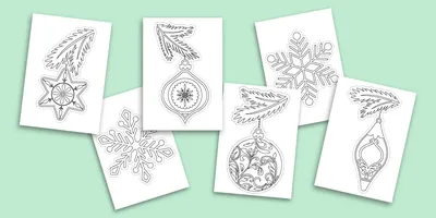 Снежинки для вырезания - Новогодний шаблон - Файлы для распечатки