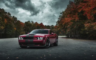 Картинки Dodge Challenger SRT8 392 зеленый Автомобили 1600x1200