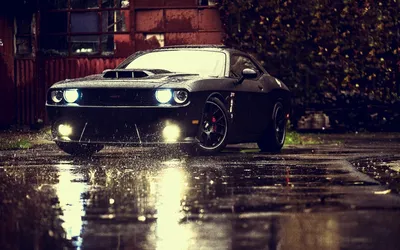 Фотографии Dodge Challenger HellCat фиолетовых авто 3840x2160